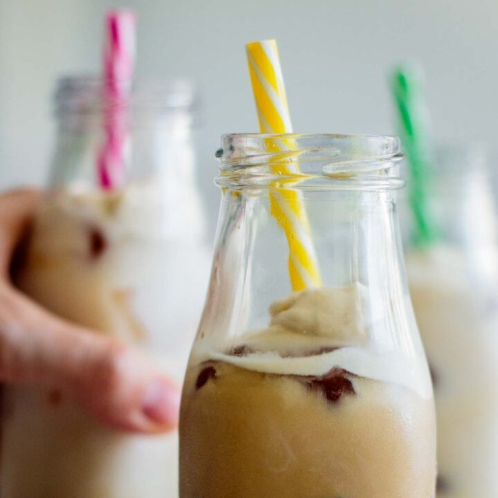 Brown Sugar Milk Tea Without Tapioca Pearls Milk And Pop