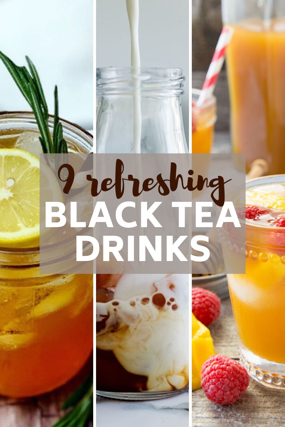 black tea recipes for summer pin image