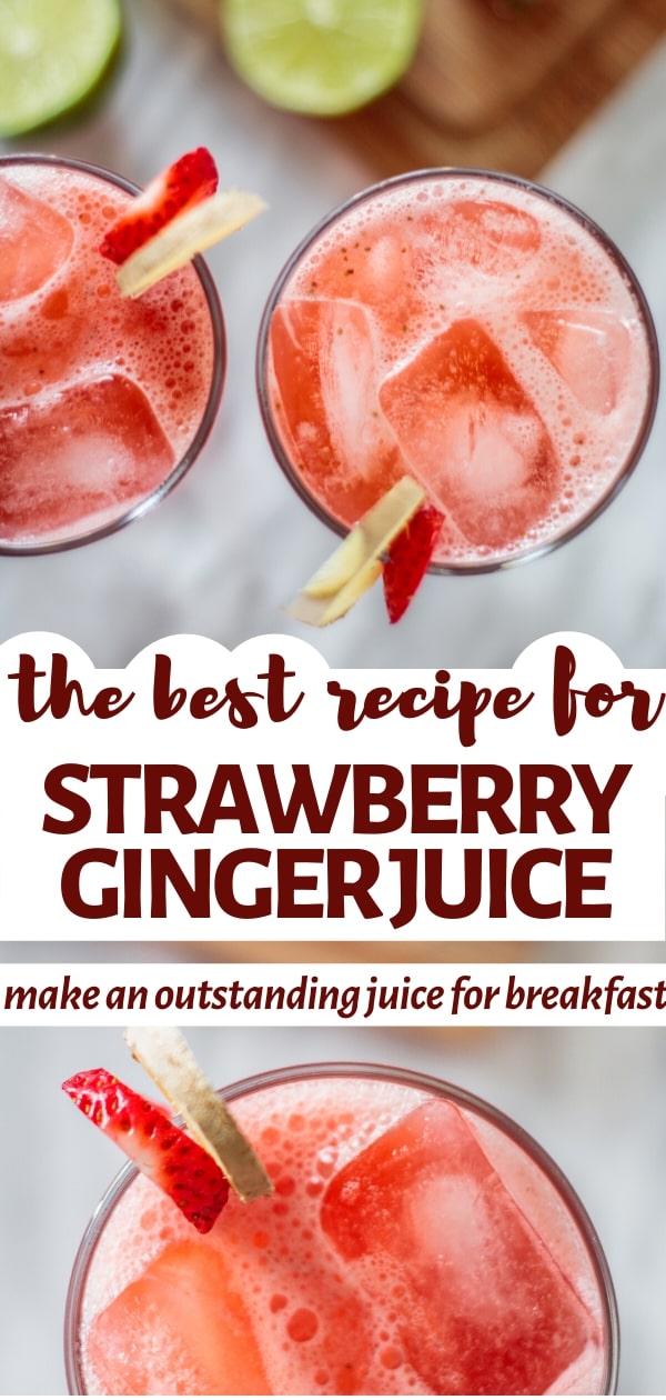 Easy Strawberry Juice (with blender) Milk and Pop