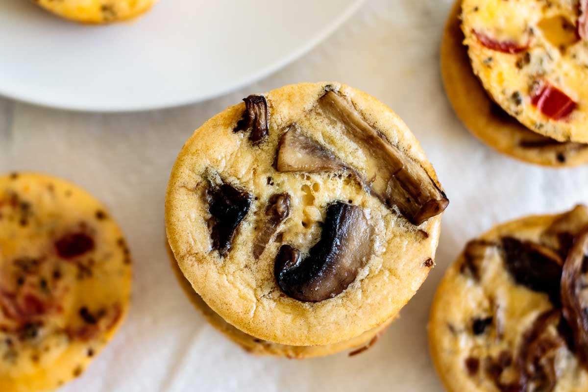 recipe after baked, shown from above, one of top of each other