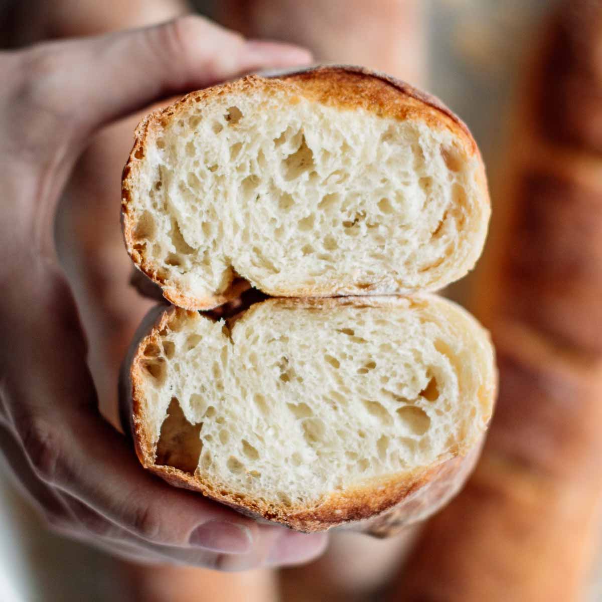 Easy Crusty French Baguette - Served From Scratch