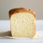 Crumb of a shokupan bread.
