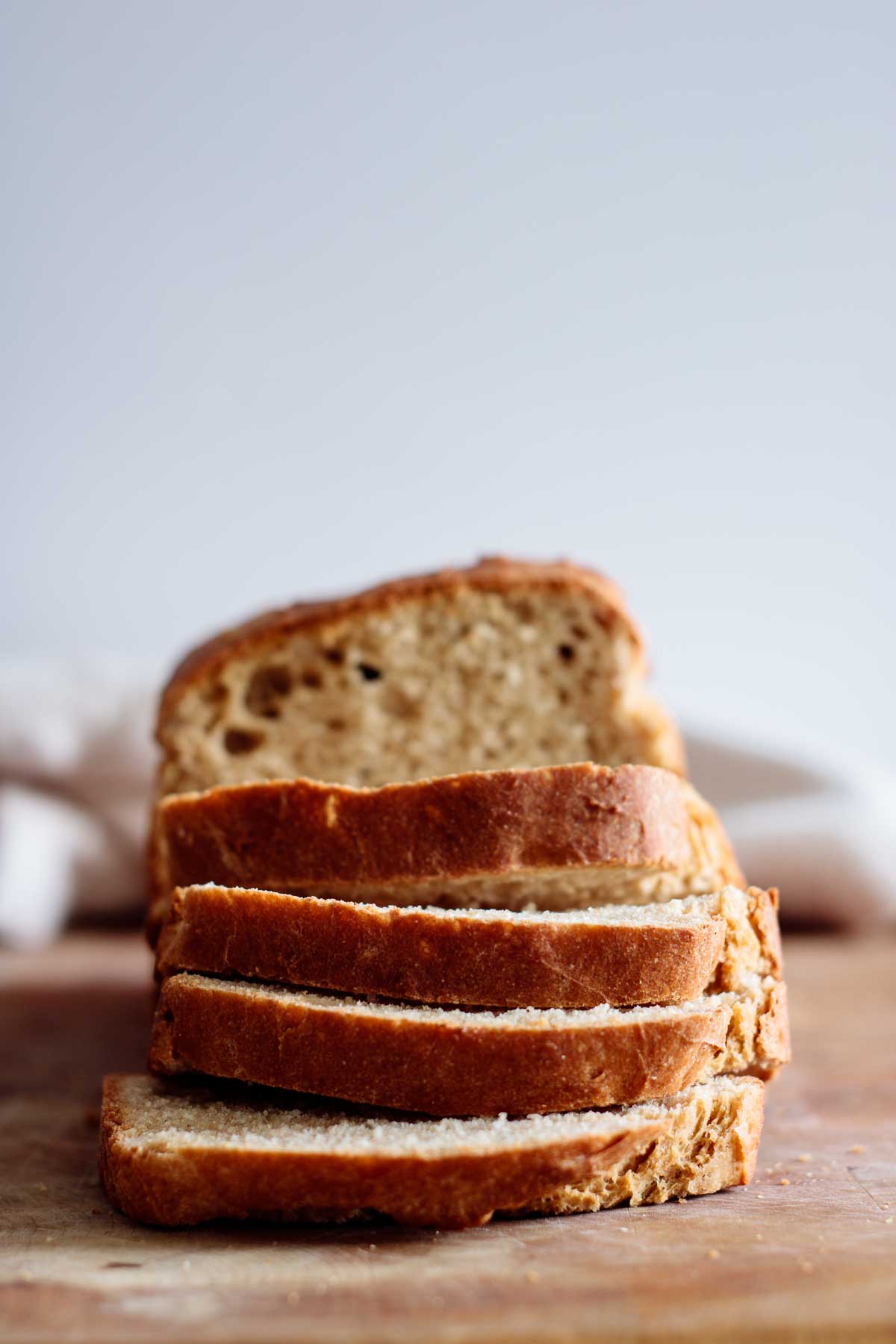 slices of bread, one over another