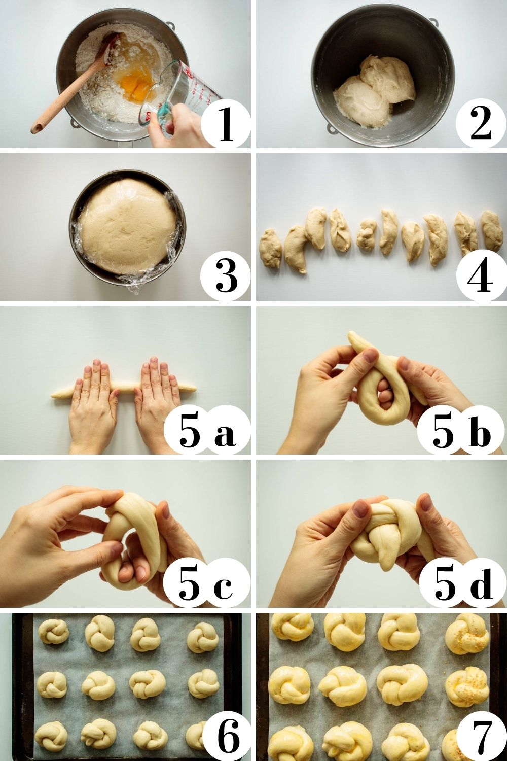 step by step collage with instructions for making this recipe