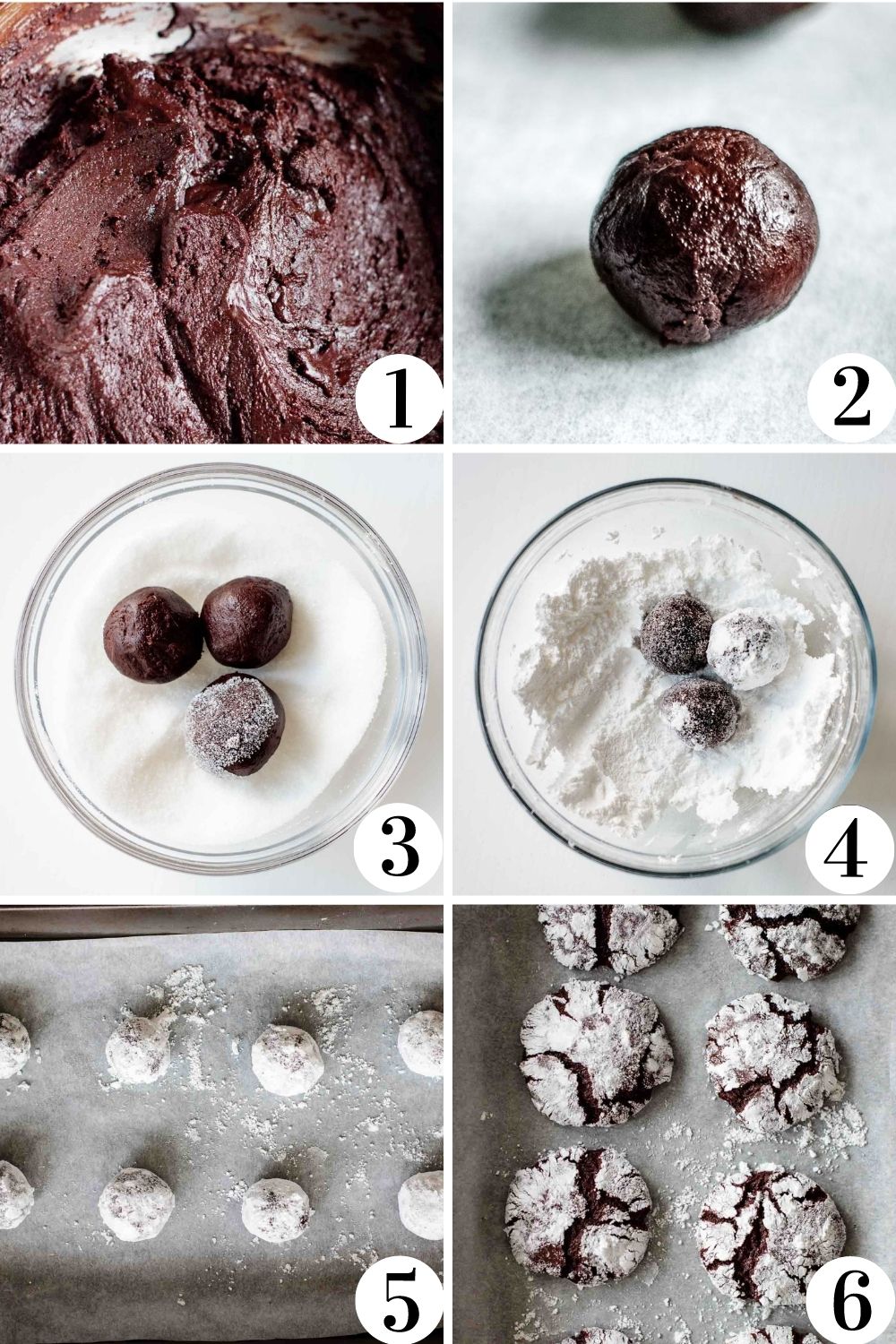 step by step collage of how to make this cookie recipe