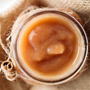 apple butter shown from above