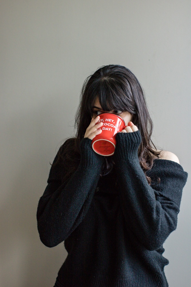 tatiana drinking milk
