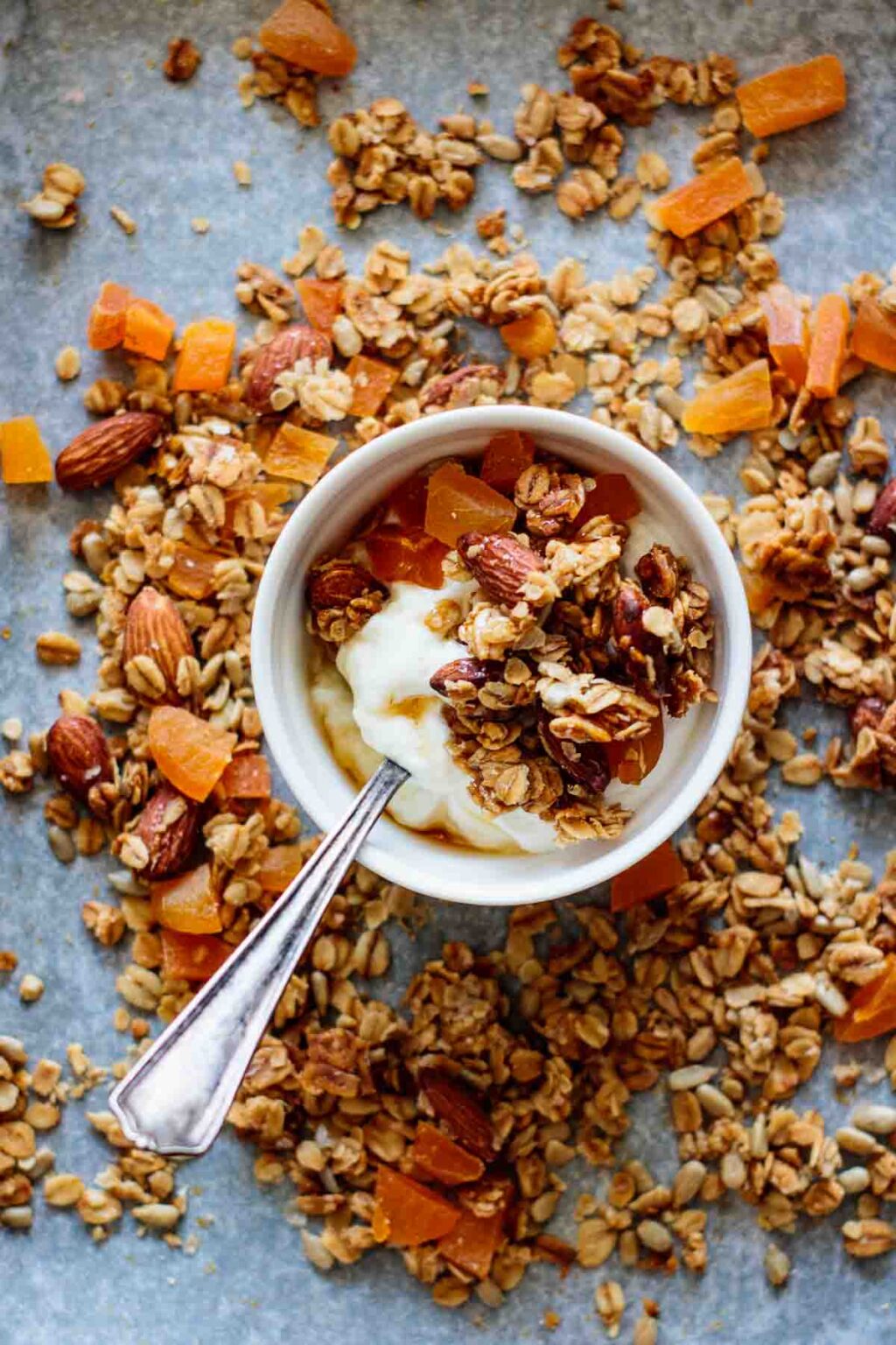 Apricot Granola (With Almonds and Ginger) Milk and Pop