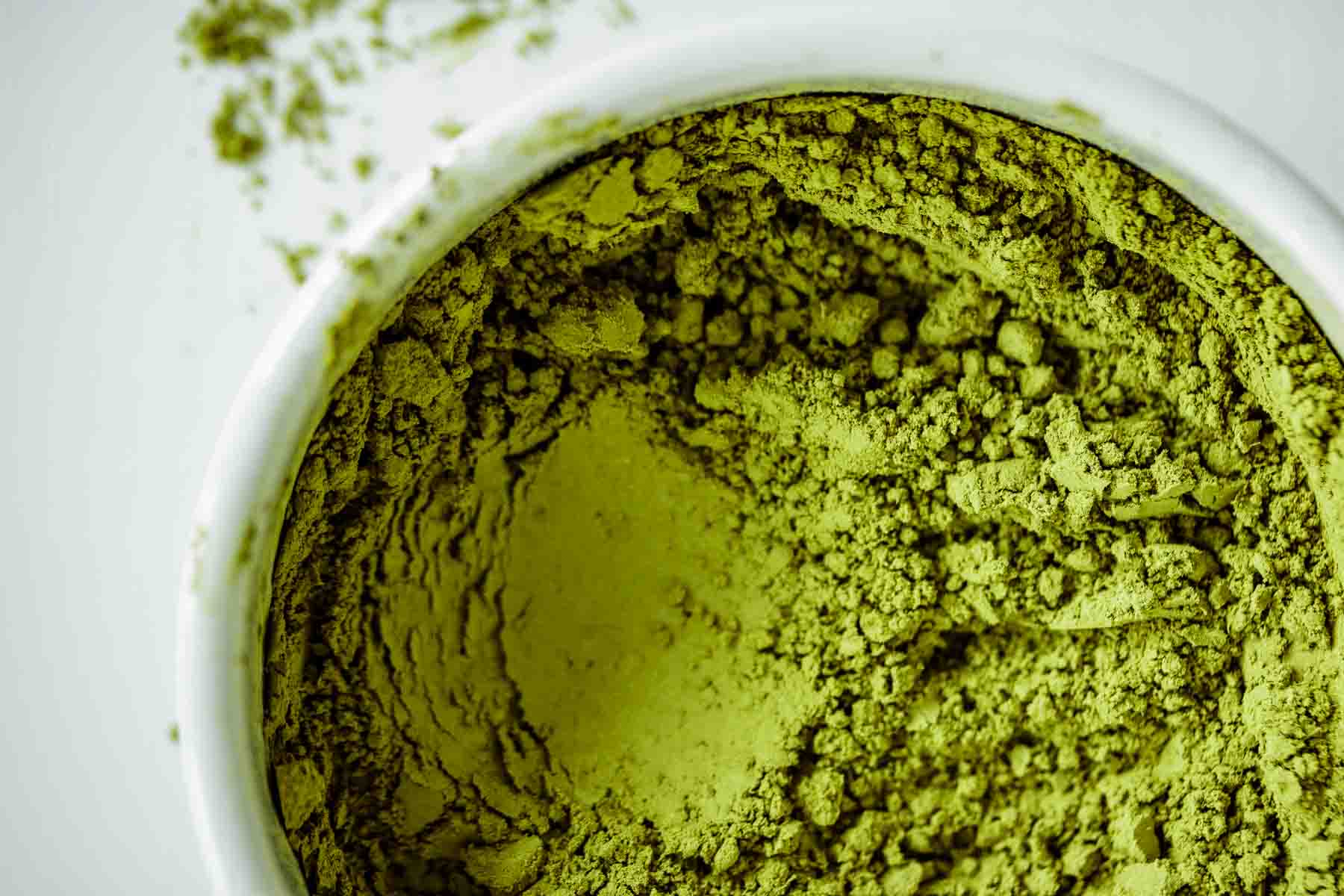 Texture of Matcha powder.