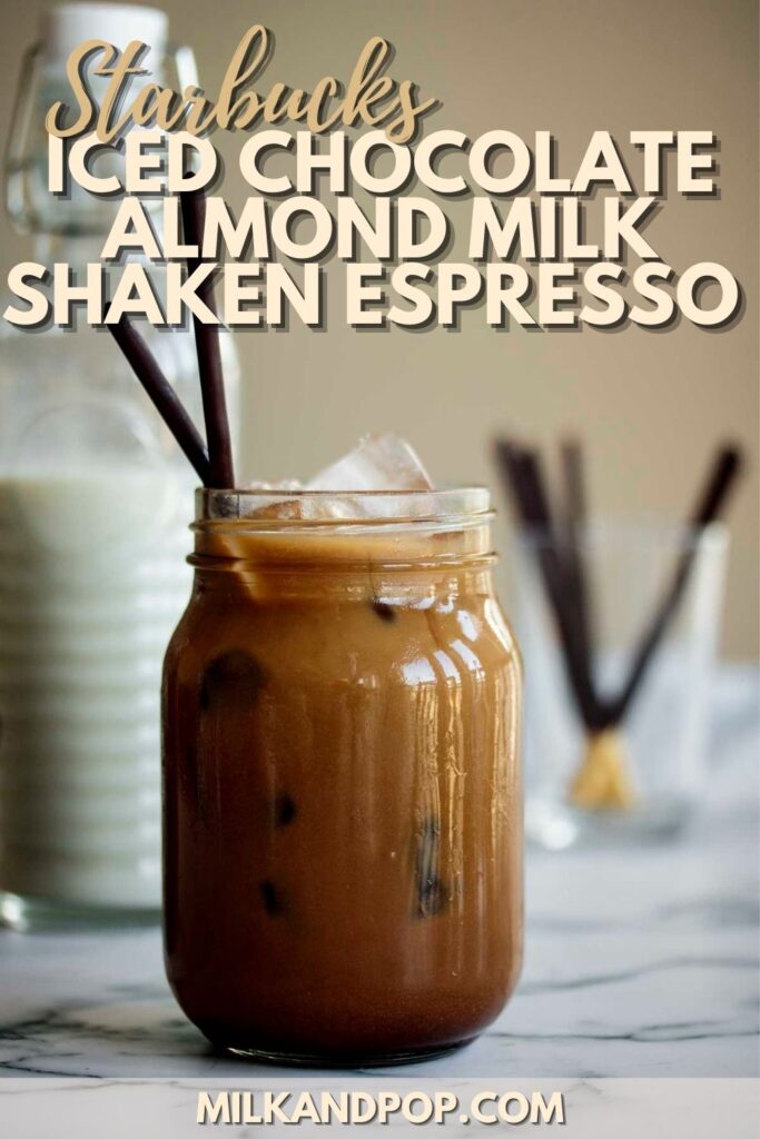 iced chocolate almondmilk shaken espresso