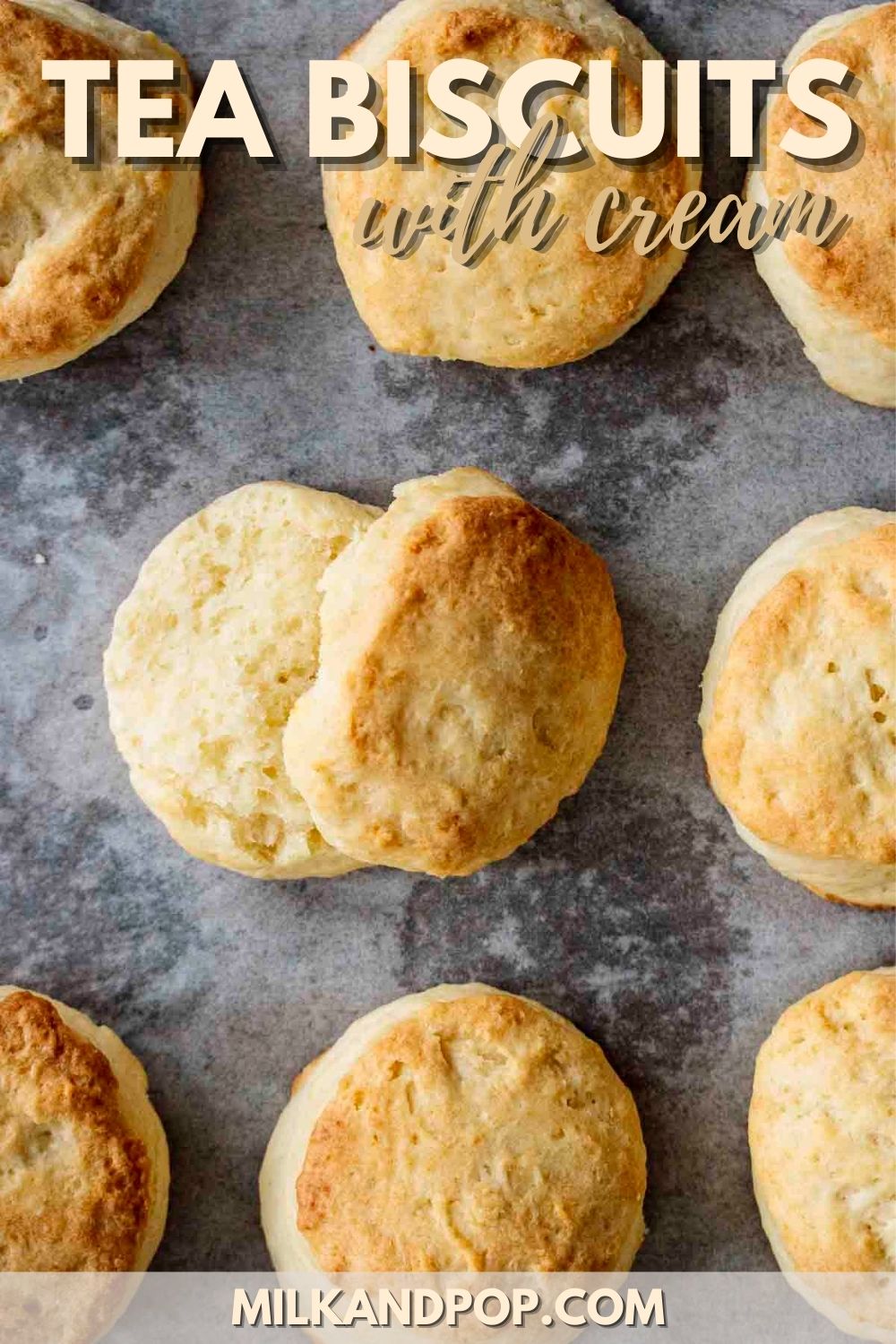 Easy Tea Biscuits With Cream – Milk and Pop