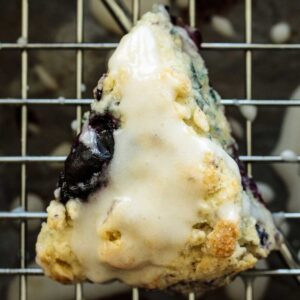 Blueberry Scone with glaze