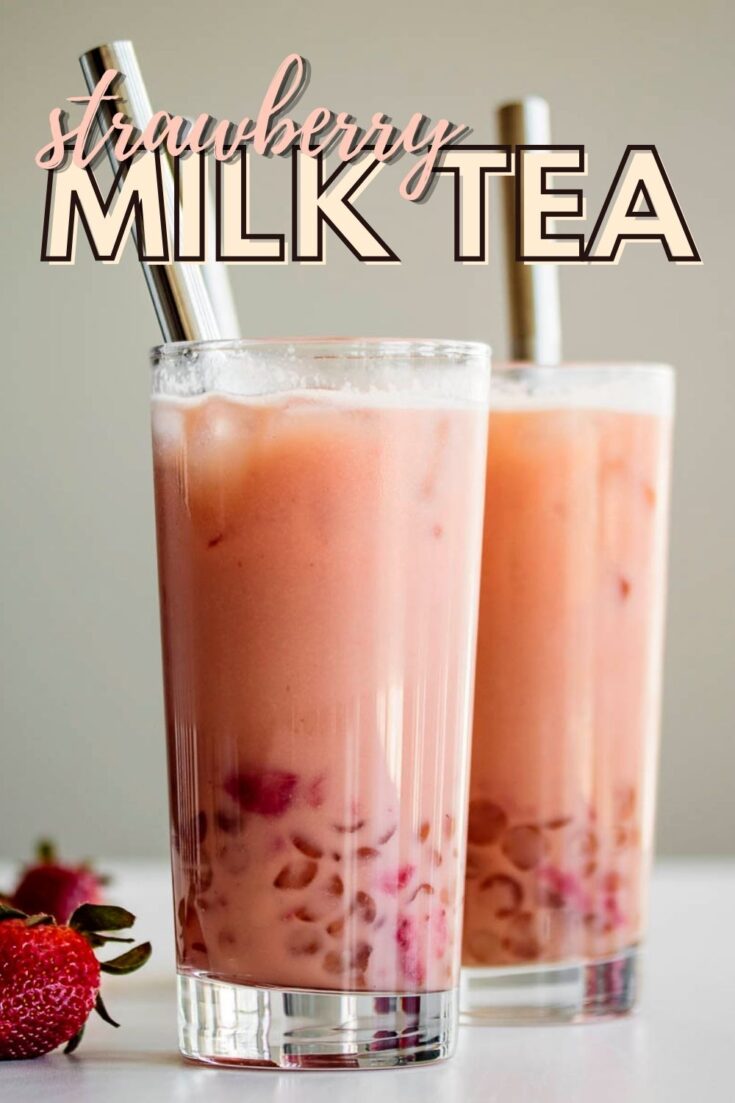 Strawberry Milk Tea Milk And Pop