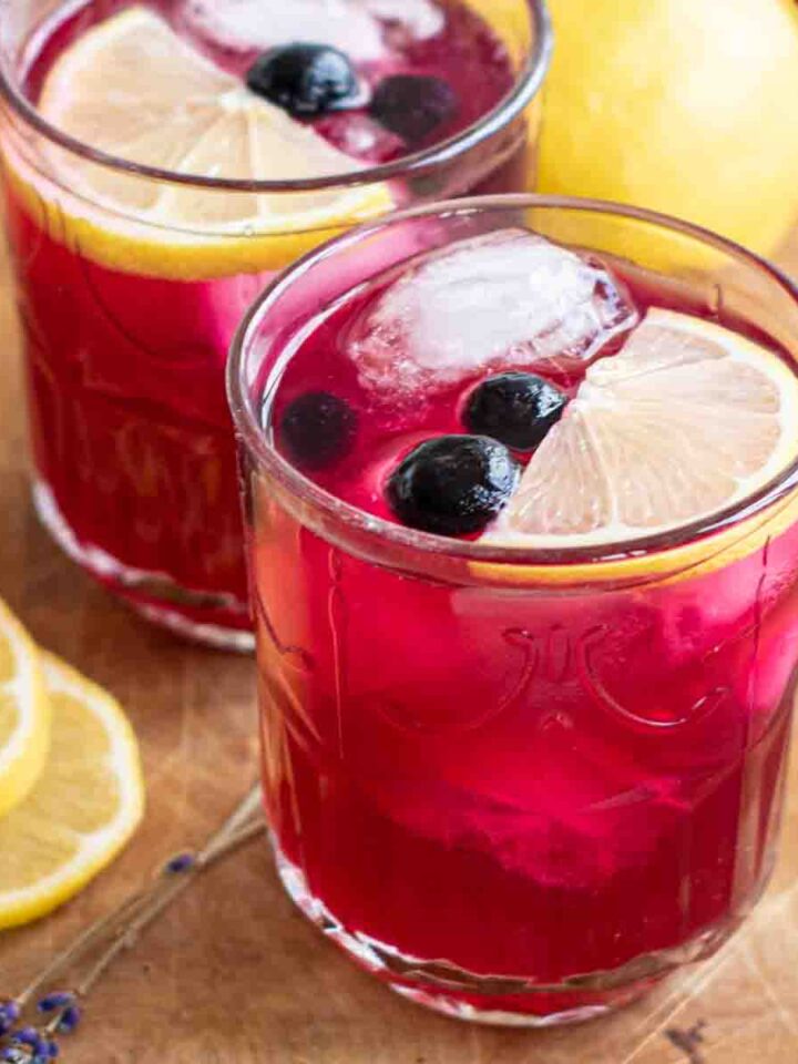 Iced Ginger Tea with Honey Milk and Pop