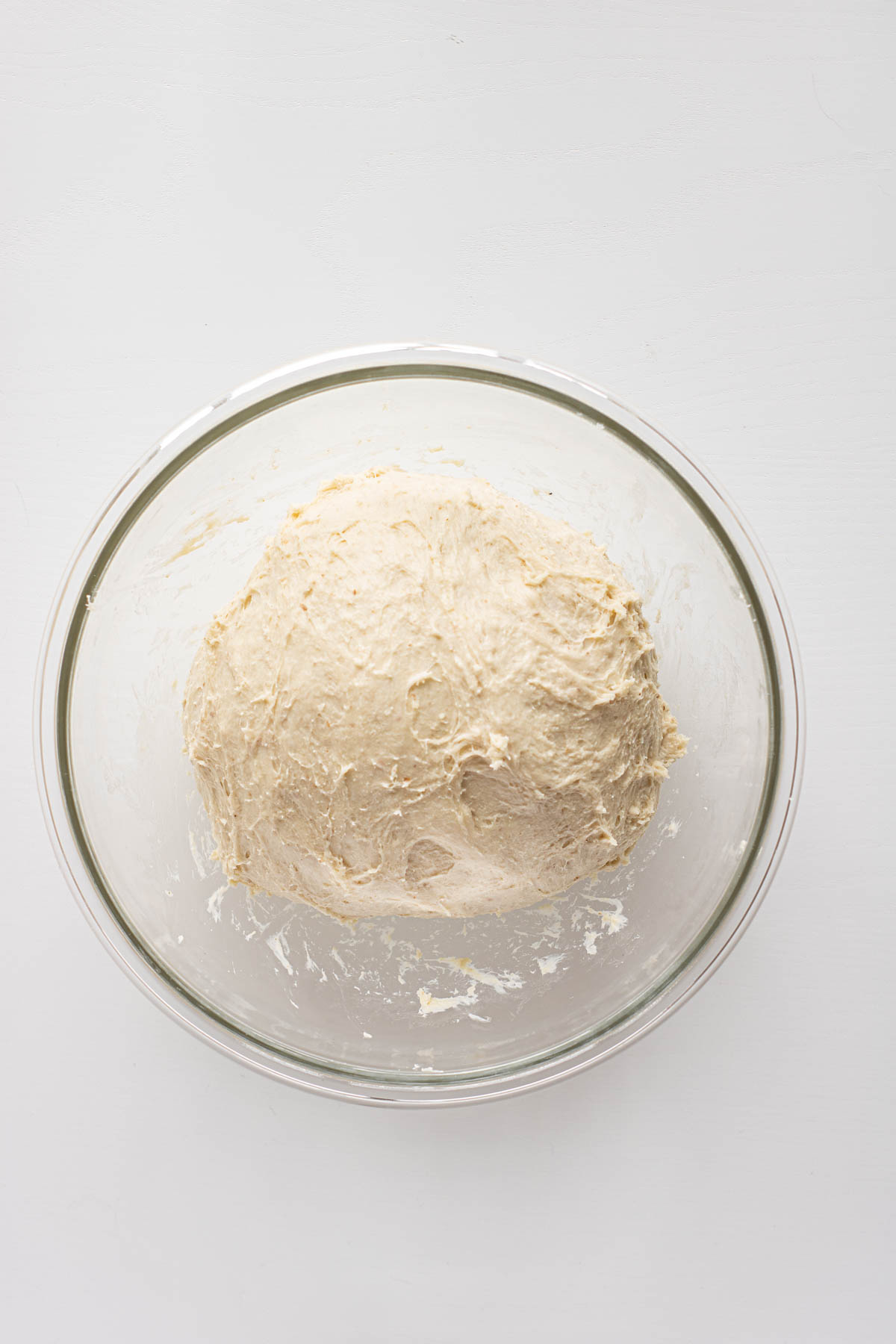 Dough during bulk rise.