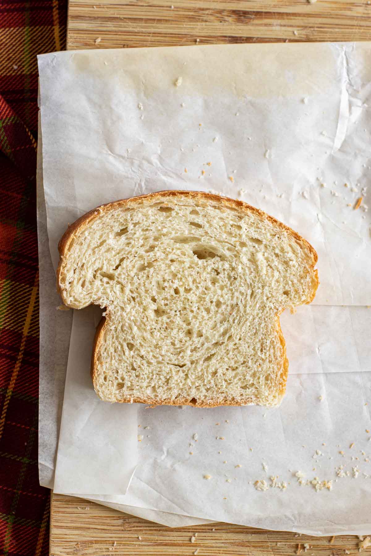 A sourdough sandwich bread slice.