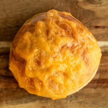 Homemade cheddar cheese bun.