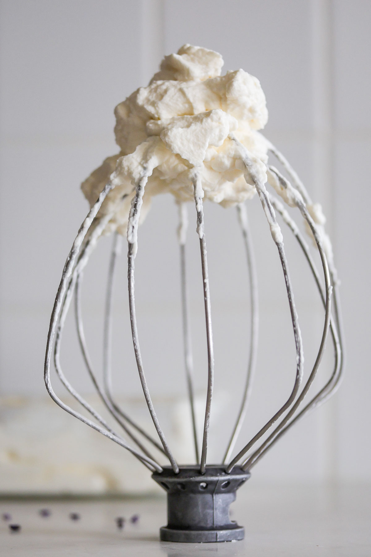 Whisk with lavender whipped cream.