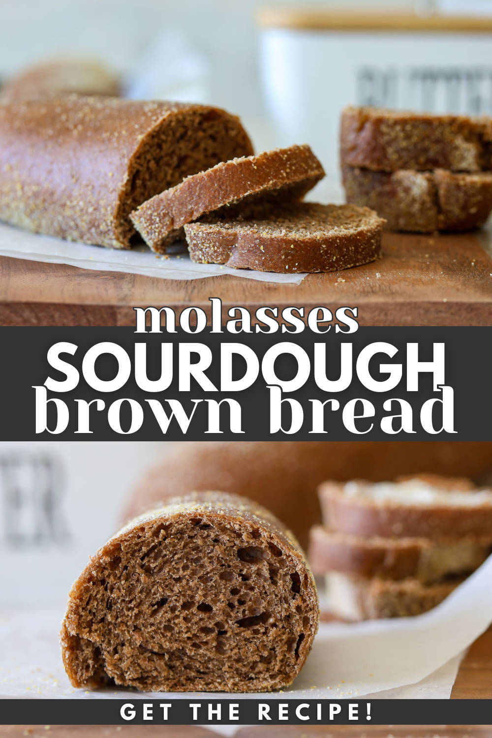 Sourdough Molasses Brown Bread Milk and Pop