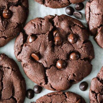 Sourdough chocolate cookies.
