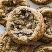 Sourdough brown butter chocolate chip cookies.